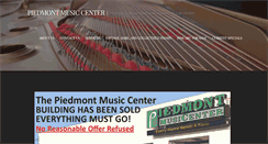 Desktop Screenshot of piedmontmusiccenter.com