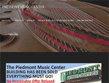 Tablet Screenshot of piedmontmusiccenter.com